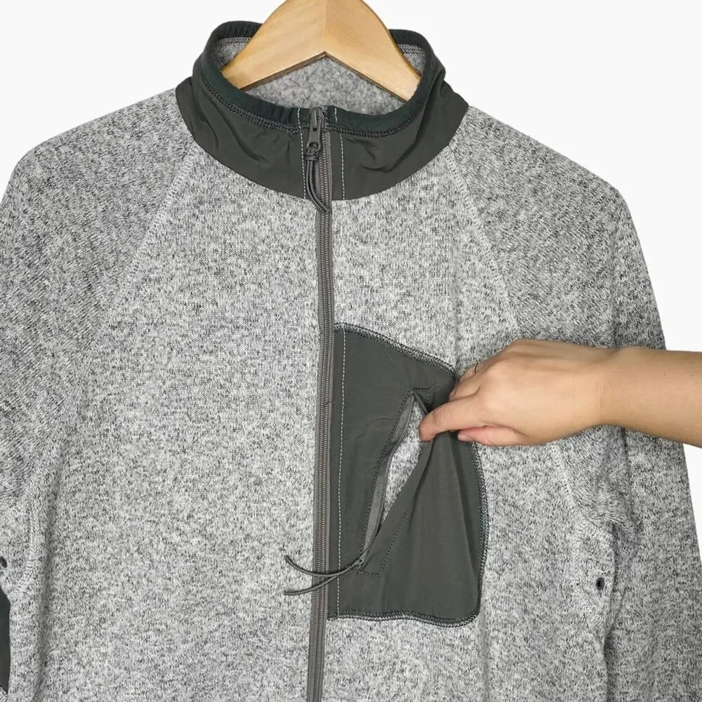 J. Crew Classic Fit Full Zip Fleece Sweater Jacket size Large